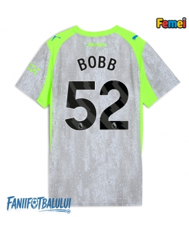 Manchester City Oscar Bobb #52 Tricou Fotbal Replică 2025-26 Femei Treilea